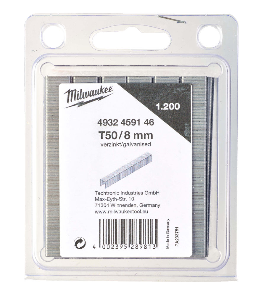 Grapas de 8mm en caja de 1200uds