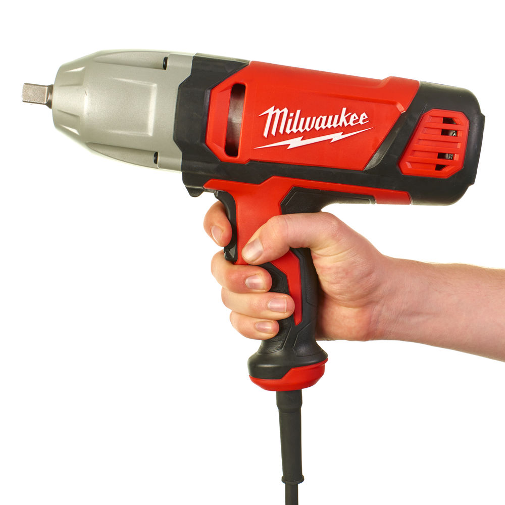 Llave de impacto de 725W, recepción 1/2&quot; pin, capacidad máxima tornillos M20, par máximo 400Nm