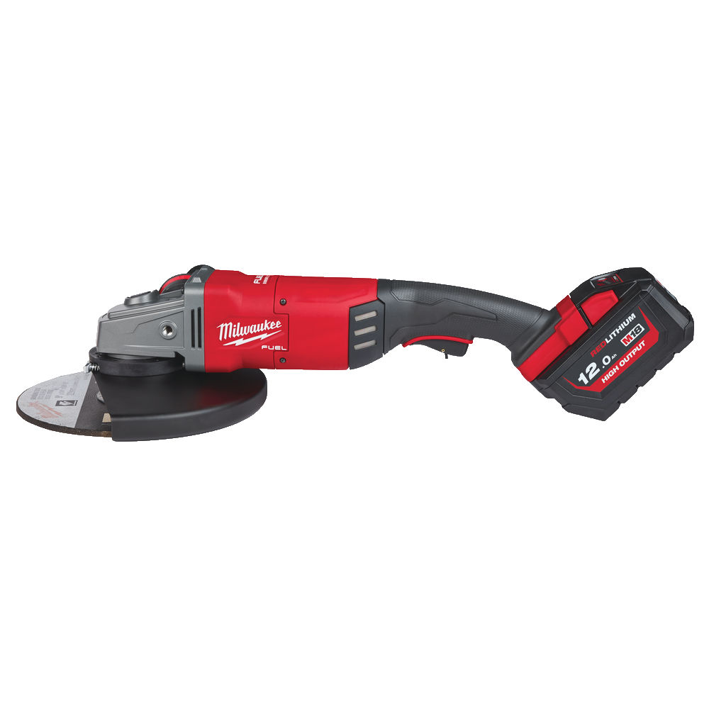 Amoladora M18 FUEL sin escobillas, litio disco 230mm, 6600rpm con interruptor de panel DMS, 1XM18HB12