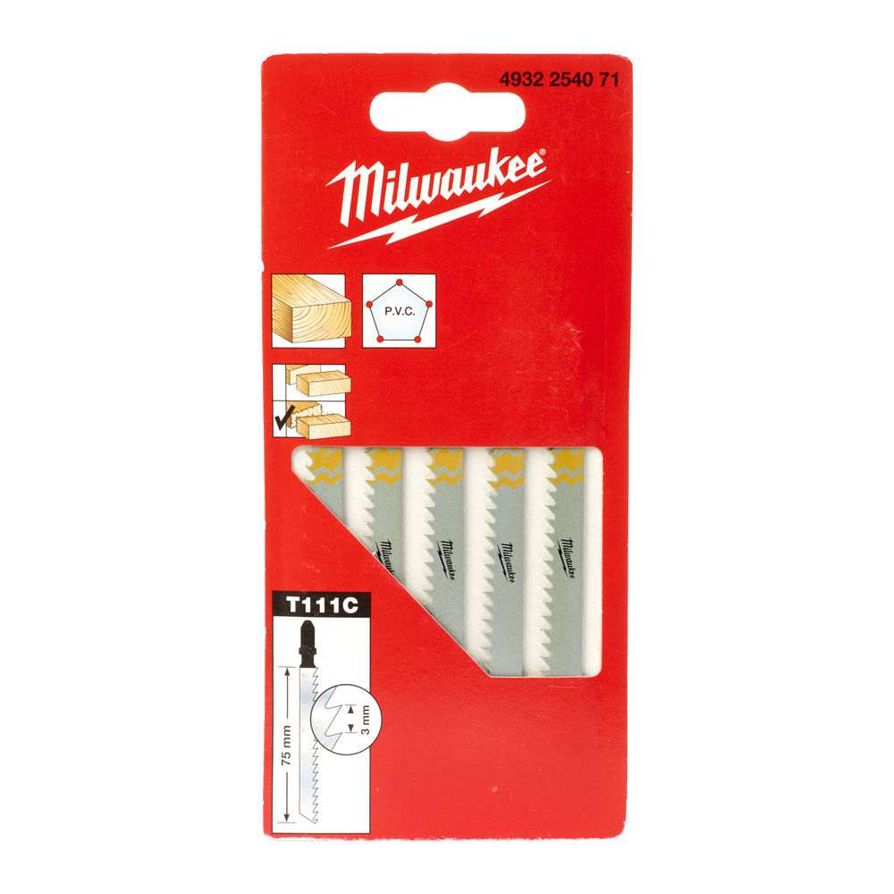 Segueta para Madera y plástico 75mm paso 3mm - 5uds