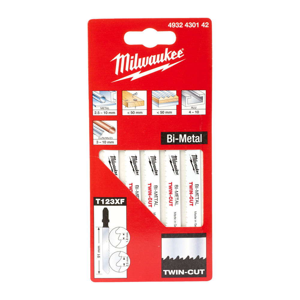 Segueta Universal Bimetal 91mm paso 2,5/1,8mm - 5uds
