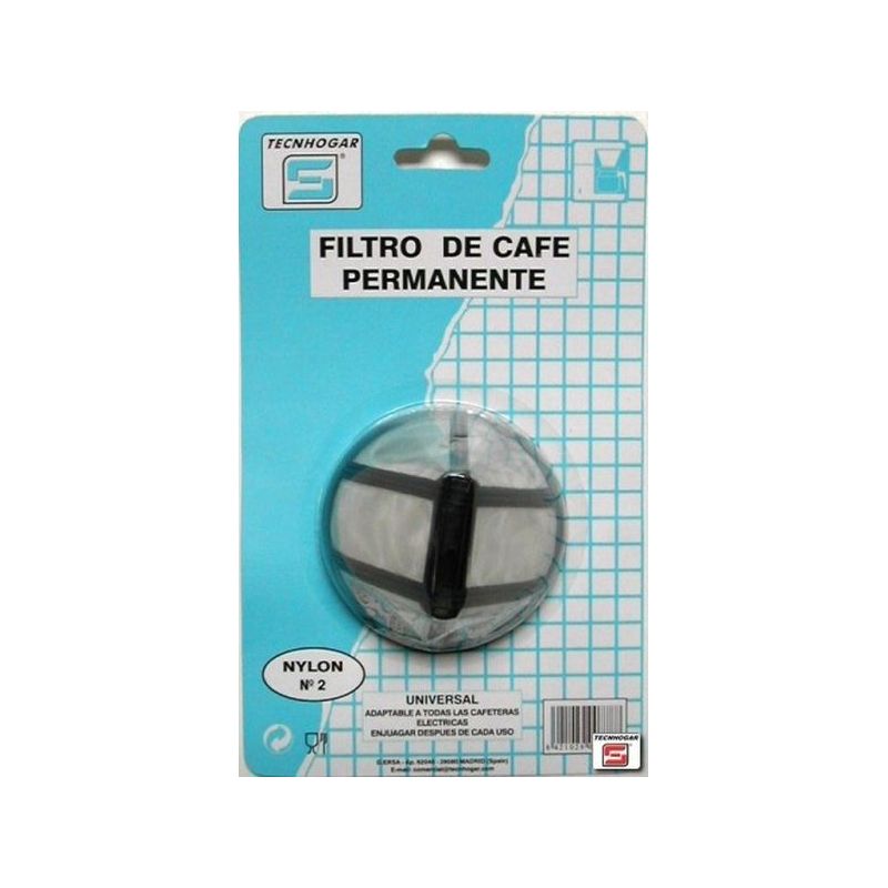 FILTRO CAFE PERMAN. 1X2 PAPEL TECNHOGAR                     