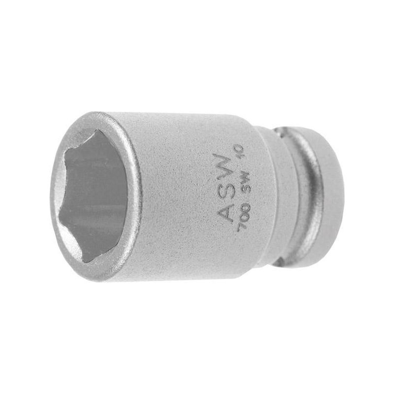 Llave vaso impacto       1/4&quot; 10 mm ASW