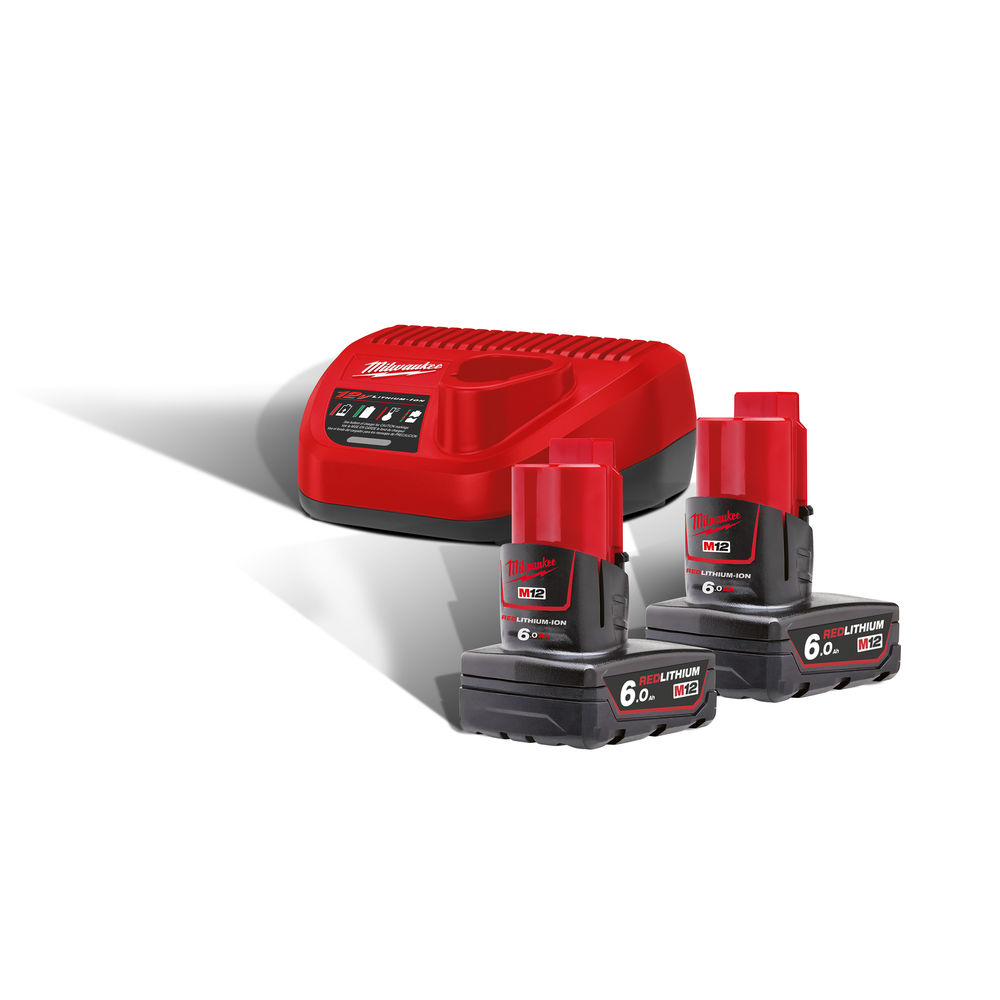 M12NRG-602 Kit 2 baterías M12B6 + cargador C12C