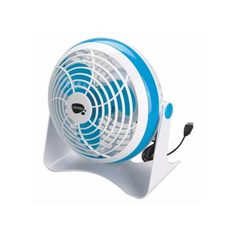 VENTILADOR SOBREM 15CM USB PL BL/AZ VIVAH                   