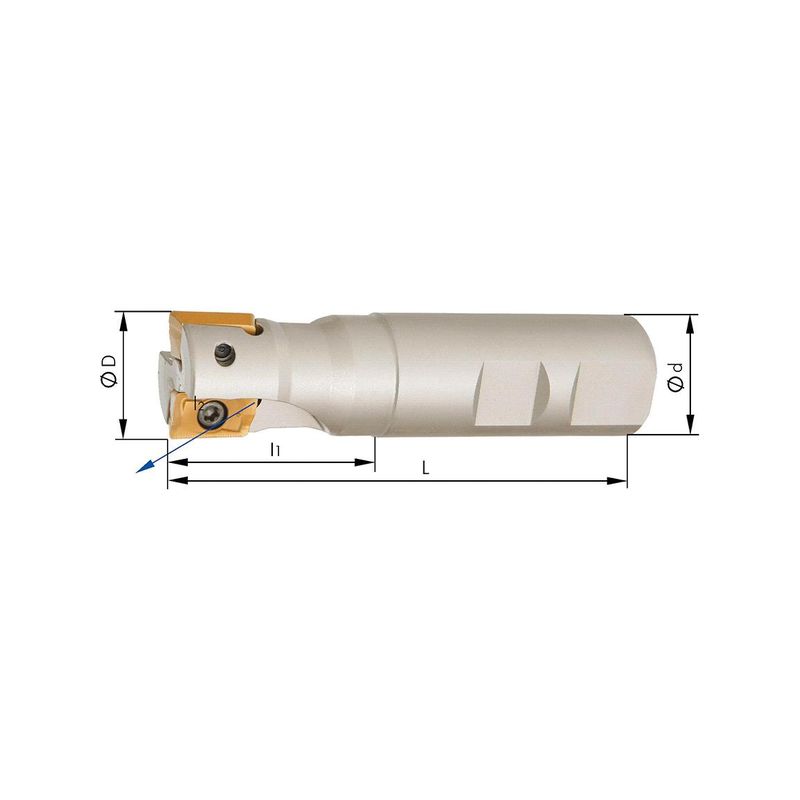 Fresa frontal 90 grados Z3 refrigeracion interiorD32mm para APKT16