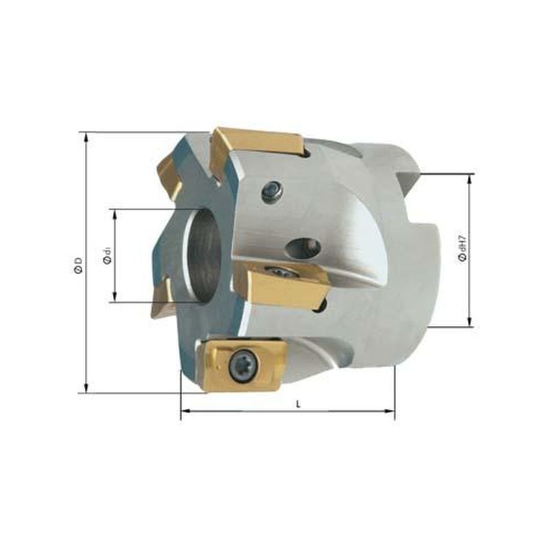 Portacuchillas ang. 90 Z6 refrigeracion internaD63mm para APKT16