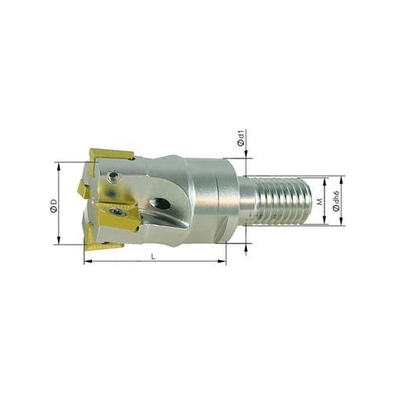 Fresa atornillable 90 Z5 refrigeracion interna32mm para APKT10