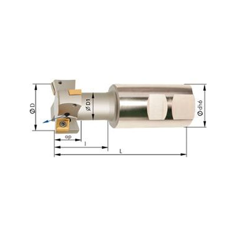 Fresas para ranuras en T Z4 refrigeracion interiorD40mm