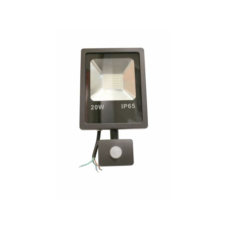 PROYECTOR LED PLANO 20W IP65 1400LM 6000K MET NE S/MOV NIVEL 