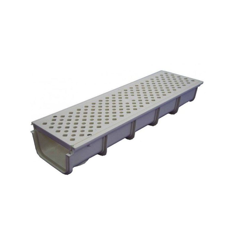 CANALETA EVAC REJ 500X130X72MM 75-90 PP CREM T-130PB HIDROT
