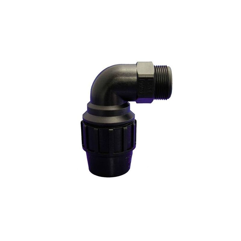 CODO FONTAN 90§ R/M Ø 50MM-1 1/2&quot; FIT PP HIDROT