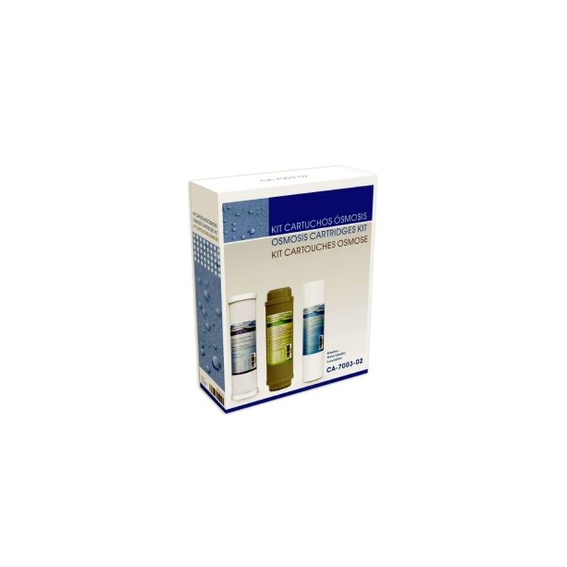 CARTUCHO OSMOSIS SEDIMENTOS HIDROWATER NEREO KIT3 CARBON GAC