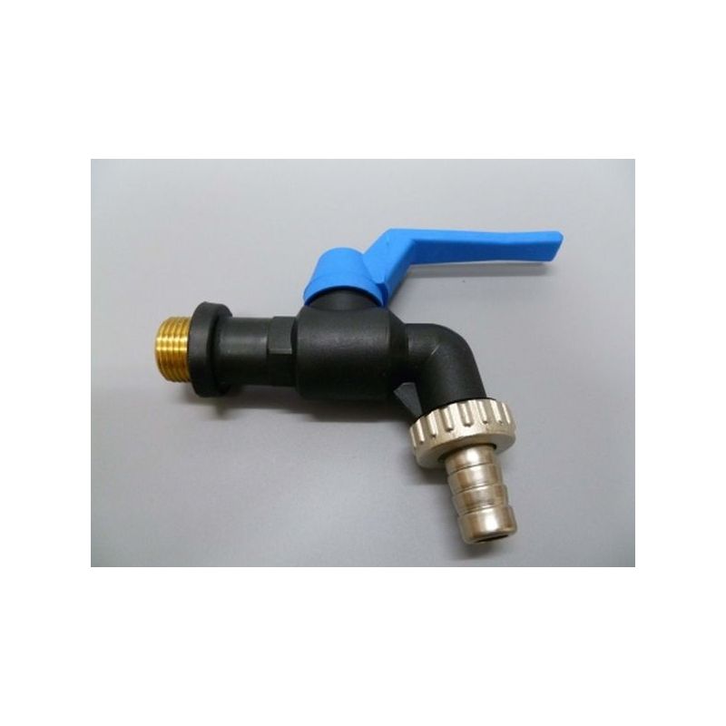 GRIFO ESFERA 1/2&quot; ANTIHIELO PL NE/AZ S&amp;M