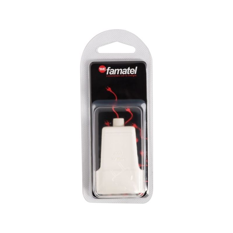 BASE MOVIL ELEC 60x147x50 10A-250V POLIC BL FAMAT