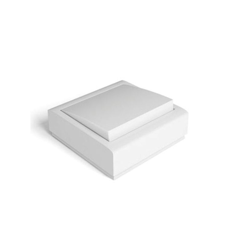PULSADOR LUZ 72x72x28 SUP. ABS BL 8011 FAMAT