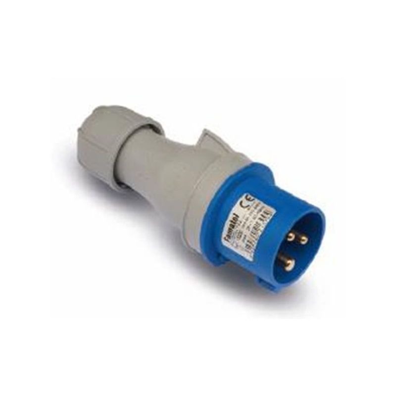 CLAVIJA CETAC ELEC 32A/220-240V 2P+T POL/ABS AZ FAMAT