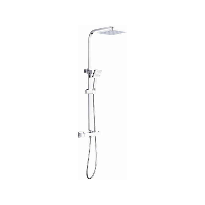 GRIFO DUCHA TERMOS 115X35CM FLEXO BARRA+D/C EXTENSIBLE INOX