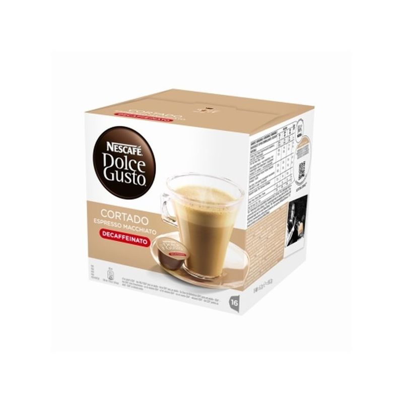 CAPSULA CAFE DESCAFEINADO CON LECHE NESCAFE DOLCE GUSTO 16 P