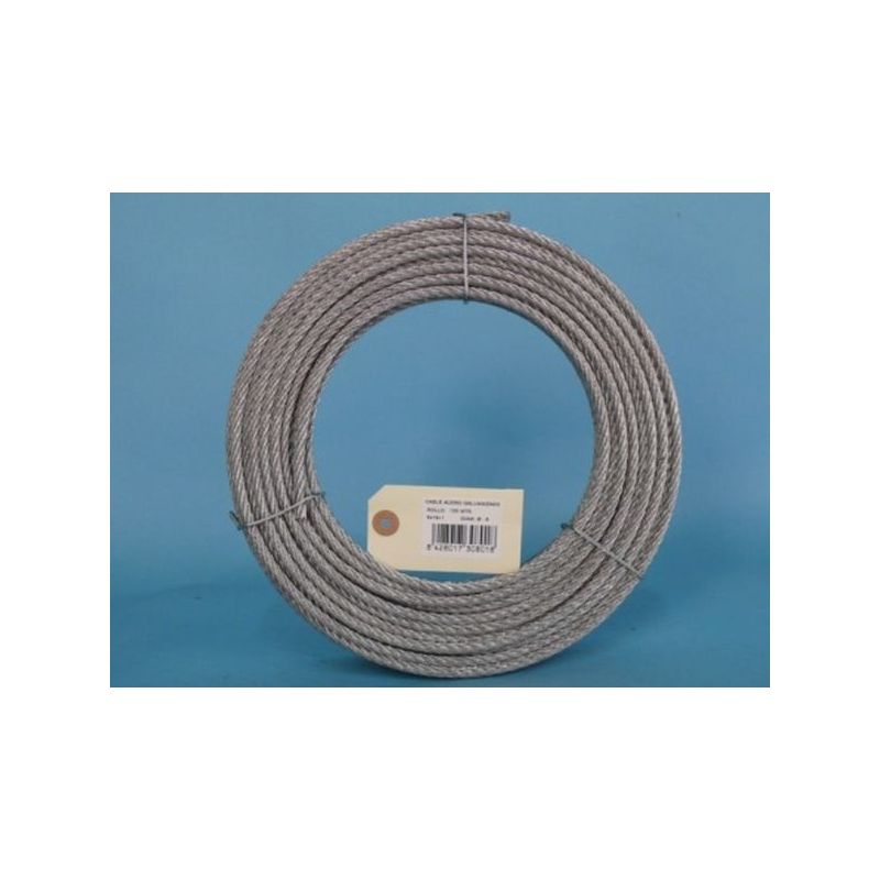 CABLE ACERO GALV 6X19+1 08MM CURSOL 100 MT