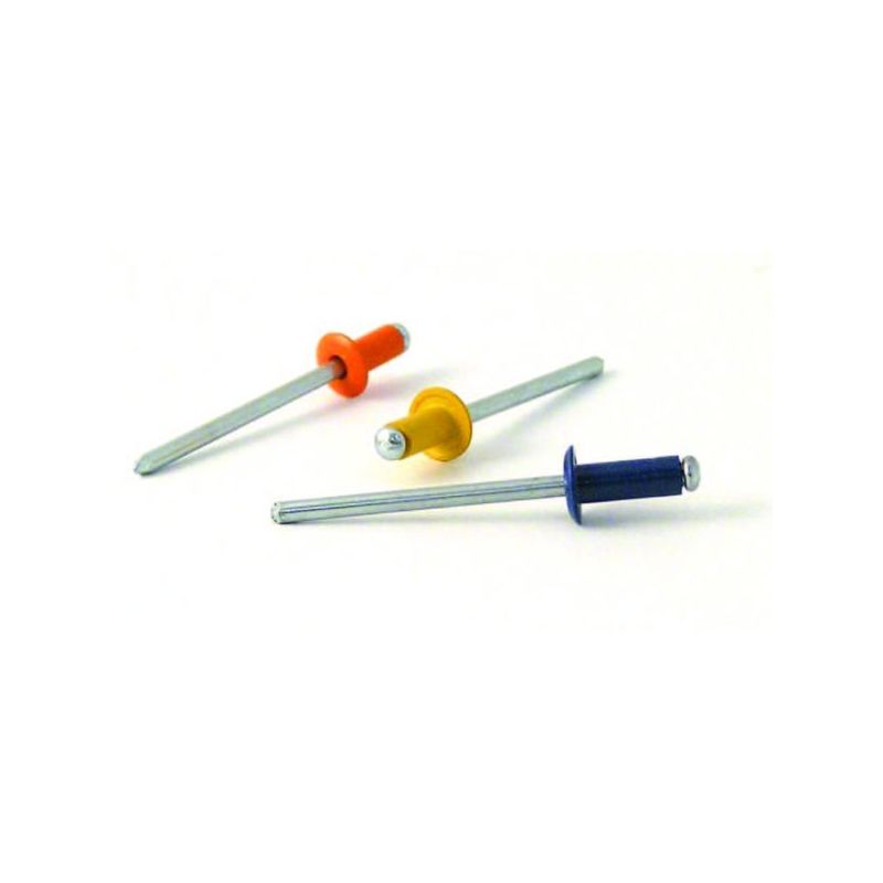 REMACHE FIJ ESTAND. 4X8MM ALU LAC.NEG BRALO 500 PZ
