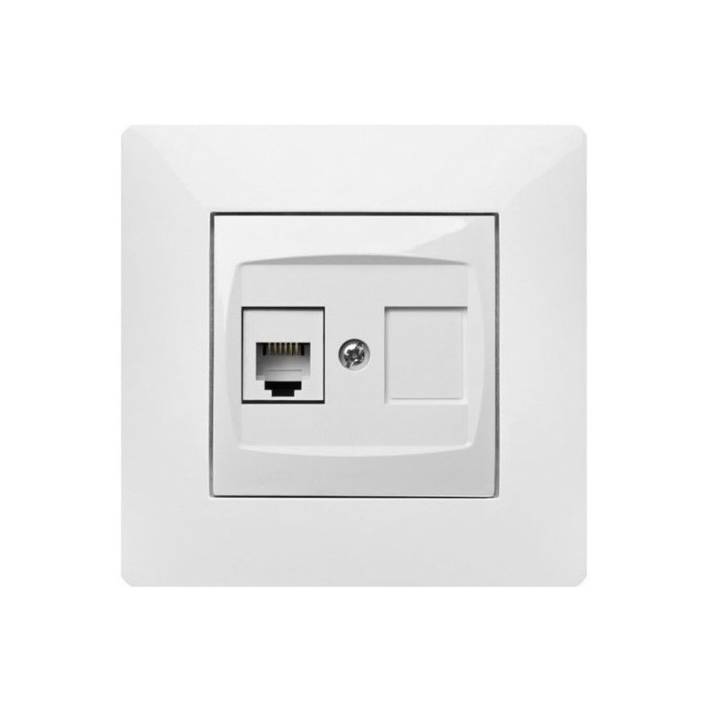 BASE TELEFONO EMPOTRAR ABS BL HABITAT 15 9137 FAMAT