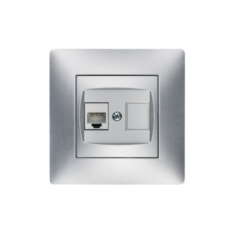 BASE TELEFONO EMPOTRAR ABS ALUM HABITAT 15 9237 FAMAT
