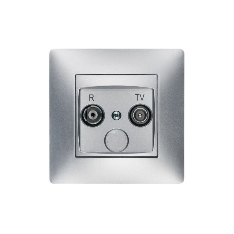 BASE ANTENA 2 TOMAS EMPOTRAR ABS ALUM HABITAT 15 9235 FAMAT
