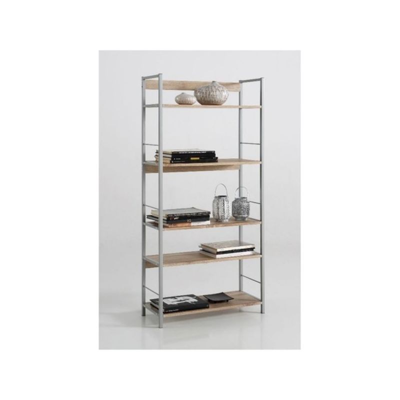 ESTANTERIA 5B 74X30X150CM MADERA/METAL KALA KIT CLOSET