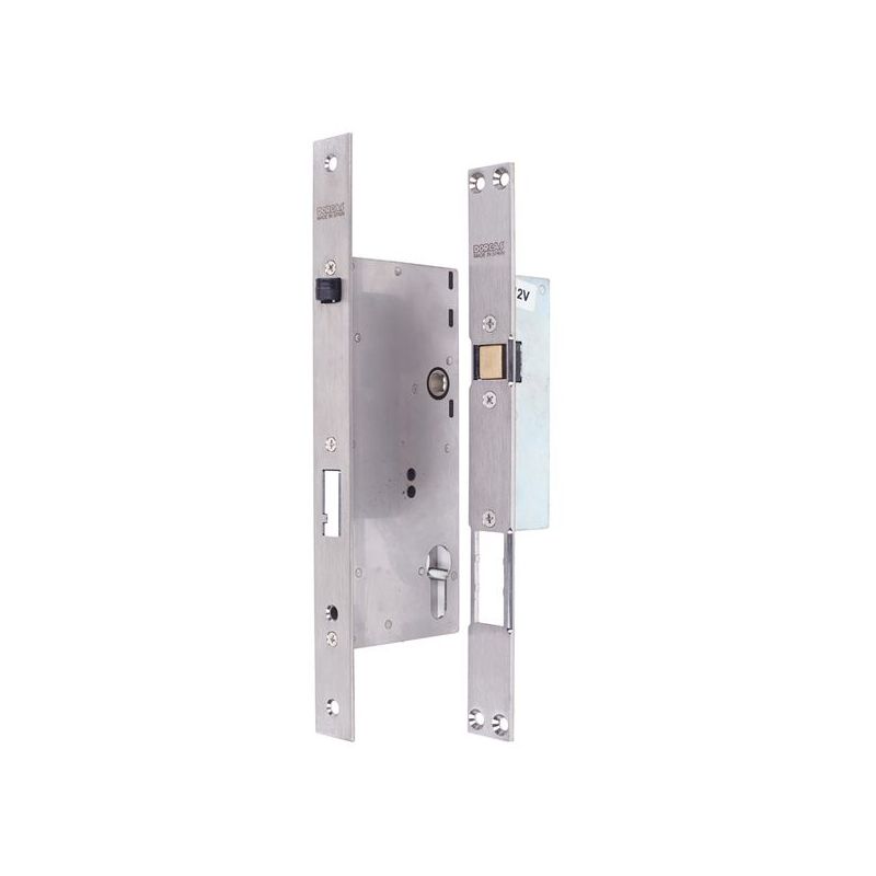 CERRADURA ELEC DUO 60/85 INOX DORCAS