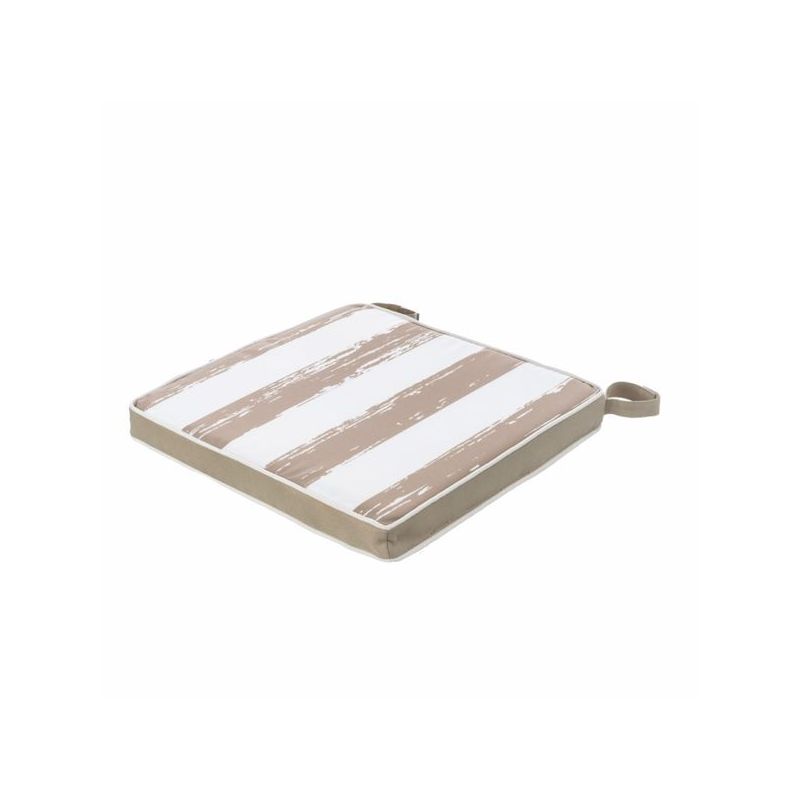 COJIN SILLA GALLETA 38X38X4CM BEI CON VELCRO MD JUINSA