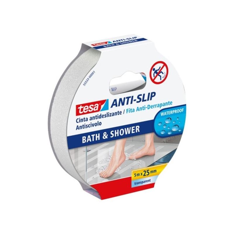 CINTA ANTIDESL. 25MMx05MT BAÑO ADH TRA TESATAPE