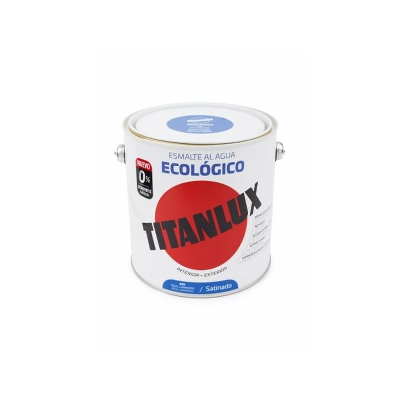 ESMALTE ACRIL SAT. 2,5 LT AZ/LUM AL AGUA ECOLOGICO TITANLUX