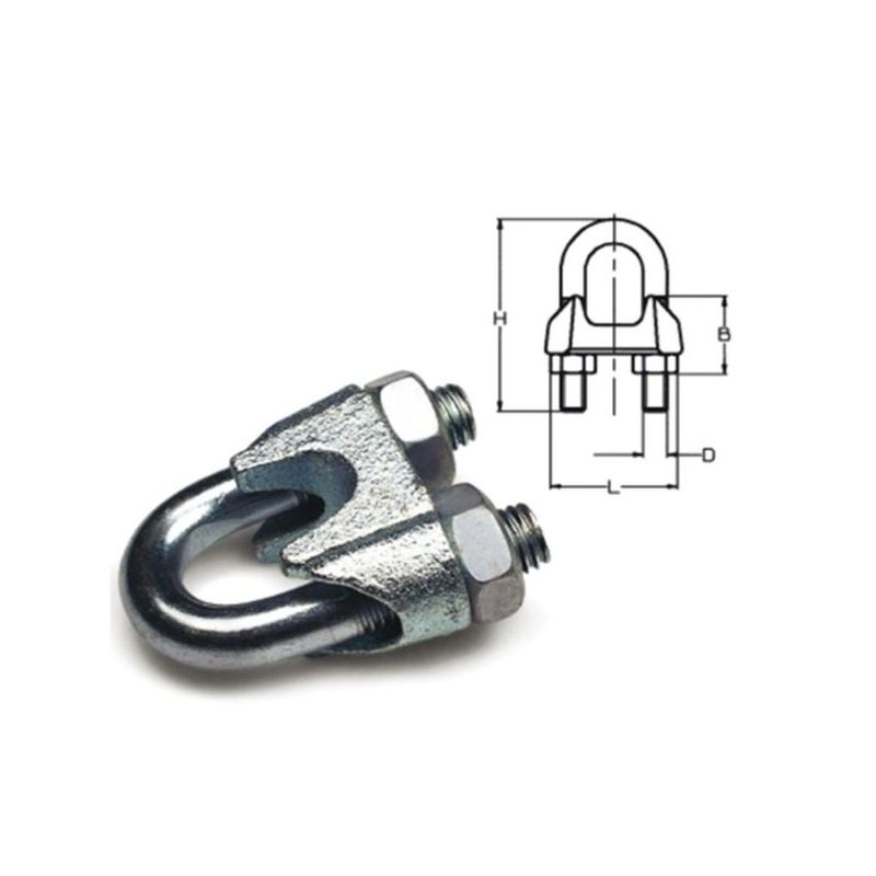 SUJETACABLE SUJ 741 M-8 INOX 316 BSCI 108 DAMESA