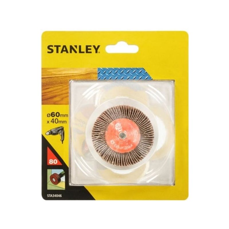 CEPILLO PARA TALADRO HOJAS LIJA 080x030MM GR80 STANLEY