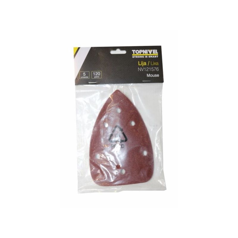 HOJA LIJA NIVEL MOUSE GR120 MA 5 PZ