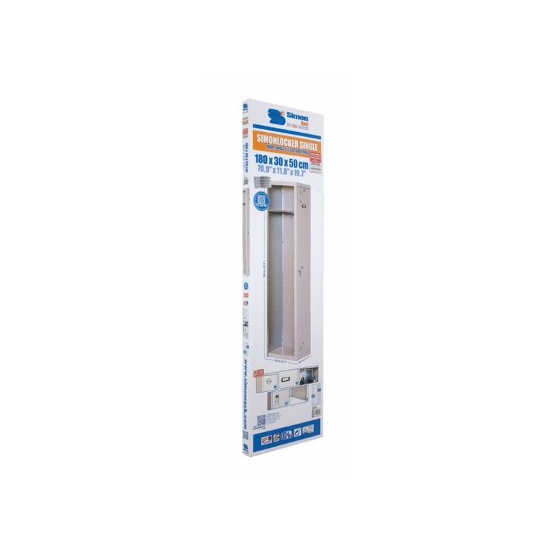 TAQUILLA VESTUARIO 1 PUERTA 1800x300x500MM EXT SIMONRACK