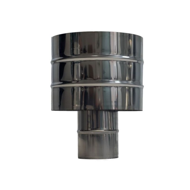 ANTIRREVOCANTE ESTUFA PELLET Ø80MM INOX EXOJO