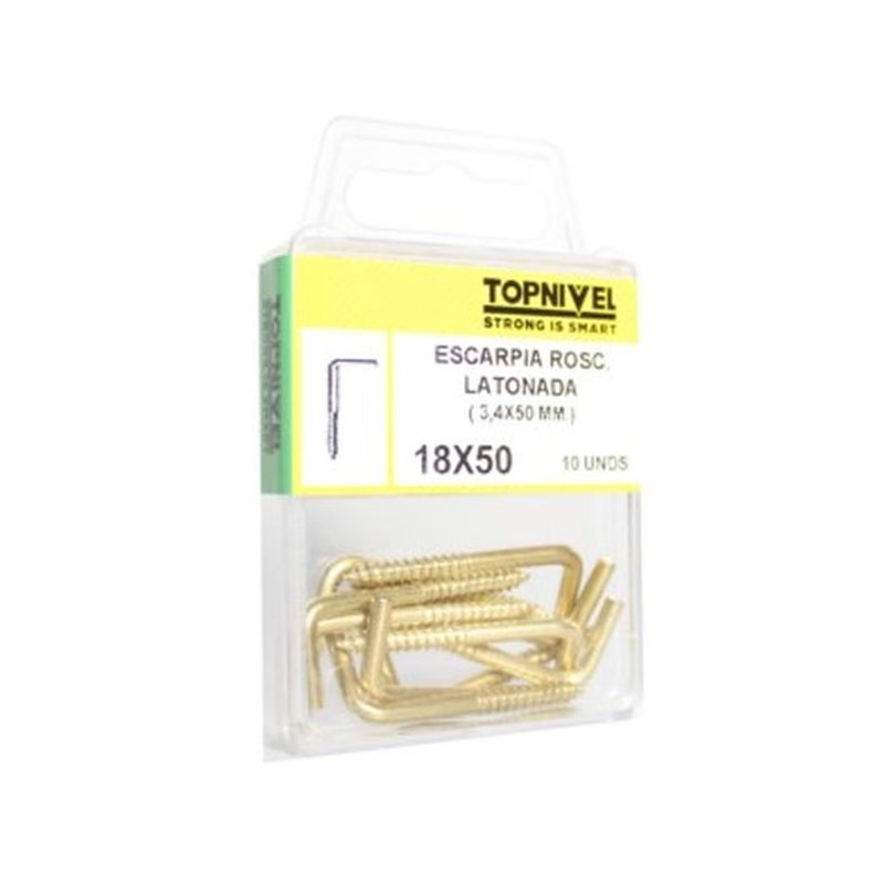 ESCARPIA FIJ ROSCA 18X050MM LATONADA NIVEL 10 PZ
