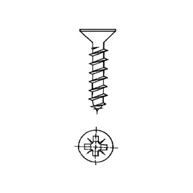 TORNILLO R/MAD. 04,5X60MM BICROMAT. NIVEL 7 PZ