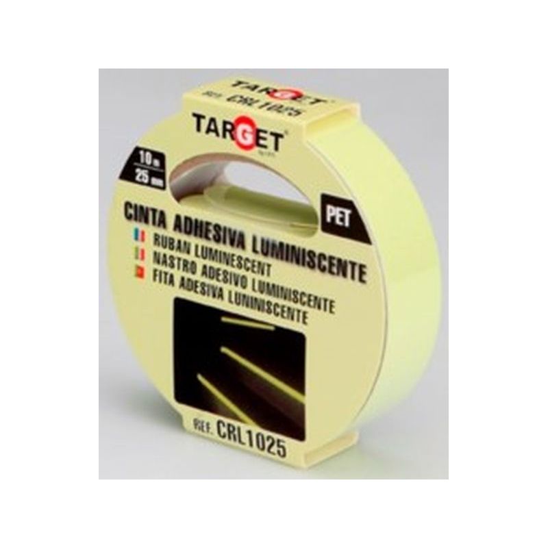 CINTA ADH 25MMx 10MT SEÑALIZACION LUMINISCENTE PET TARGET