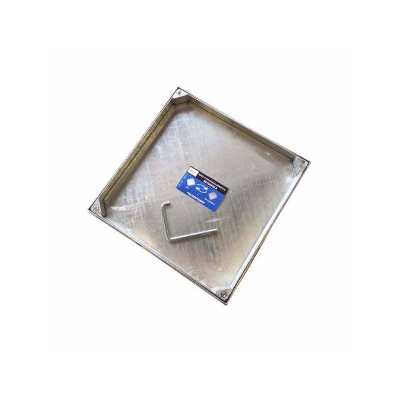 TAPA FONTAN 40X40CM HERMETICA RELLENABLE ACERO GALV B-125 DA