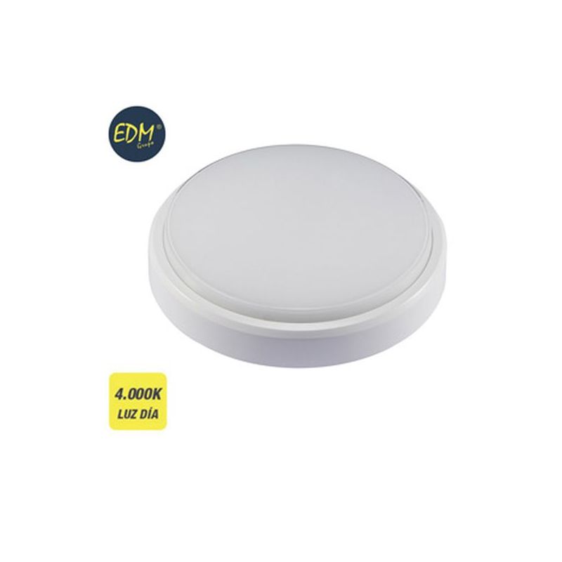 APLIQUE ILUMIN 18W 1300LM 4000K Ø21CM IP44 EXT EDM PL BL CIR