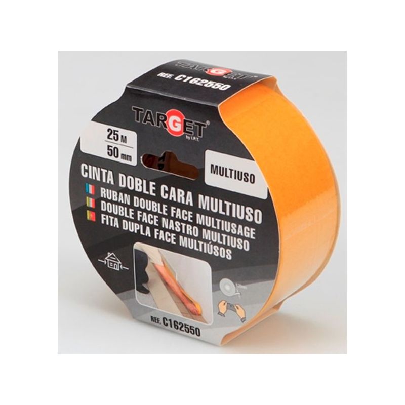 CINTA ADH 50MMx25MT D/CARA TARGET MULTIUSO C162550