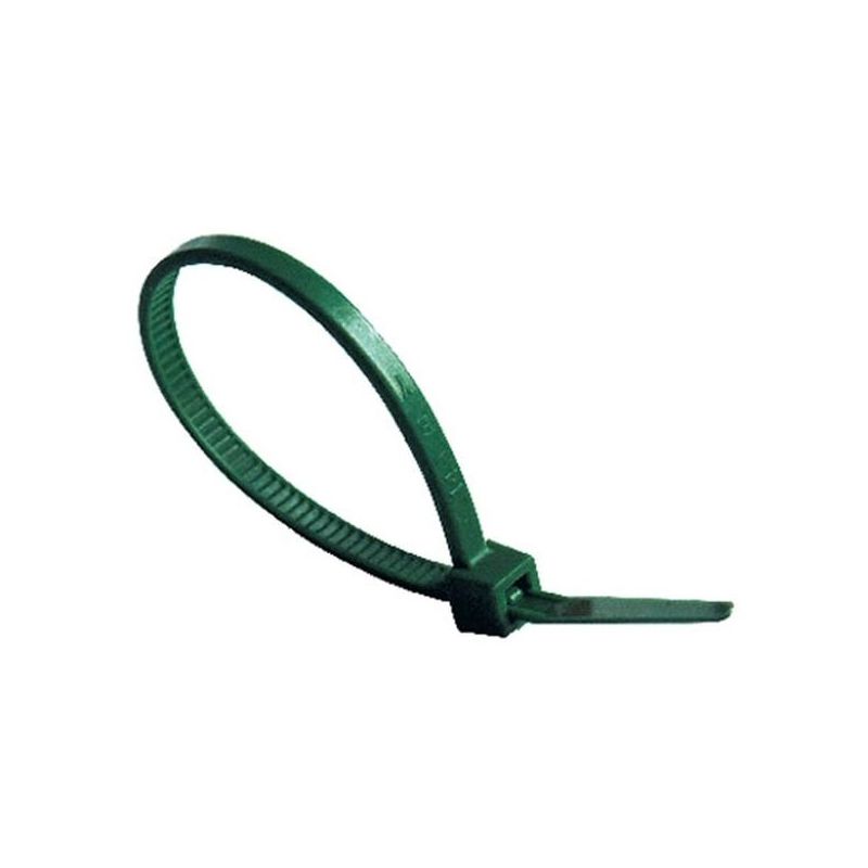 BRIDA FIJ 2,5x100MM NIVEL NYL VER NV129152 100 PZ