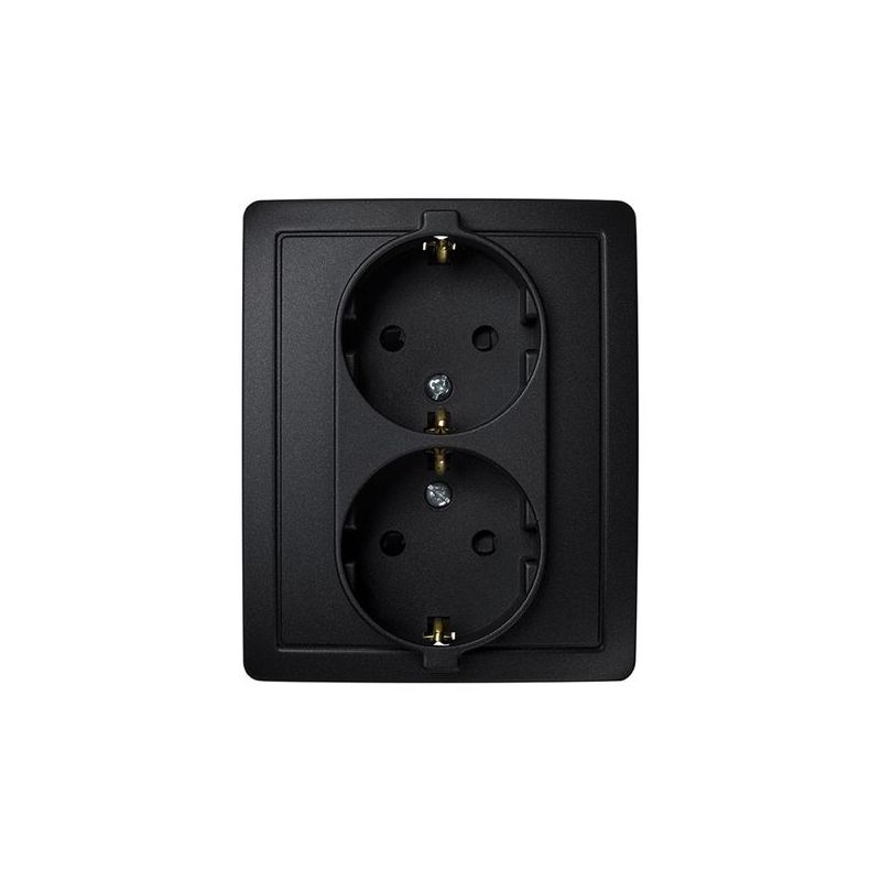 BASE ENCHUFE ELEC 37X105X165MM DOBLE SCHUKO TT EMPOTRAR GRAF