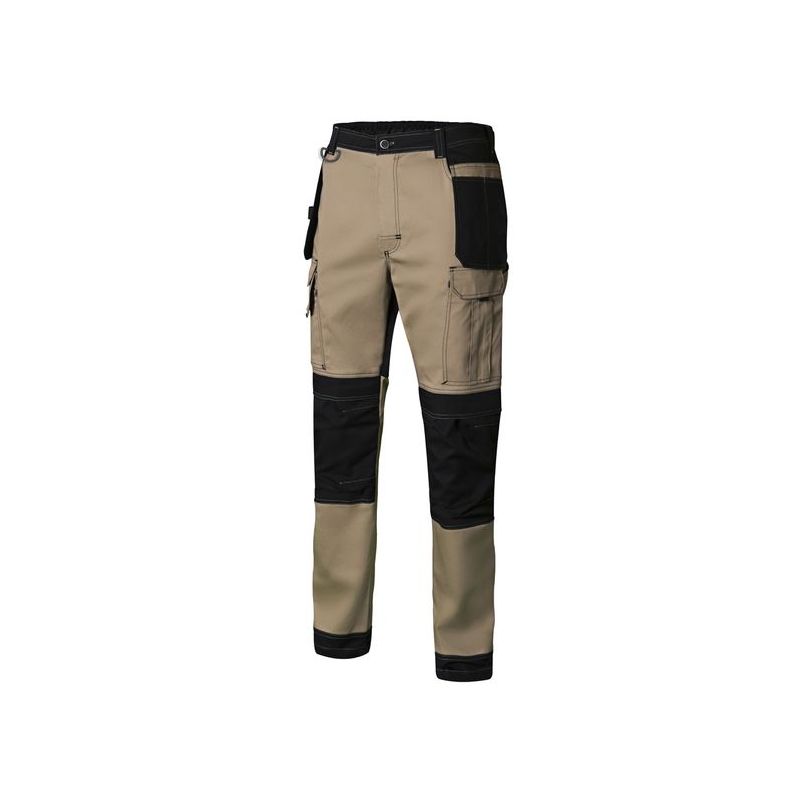 PANTALON TRABAJO L CON REFUERZO 98%ALG 2%ELAST BE/NE CANVAS