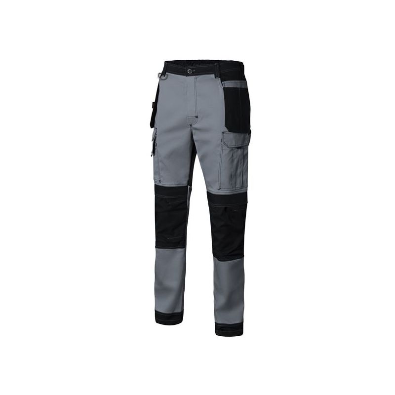 PANTALON TRABAJO M CON REFUERZO 98%ALG 2%ELAST GR/NEG CANVA