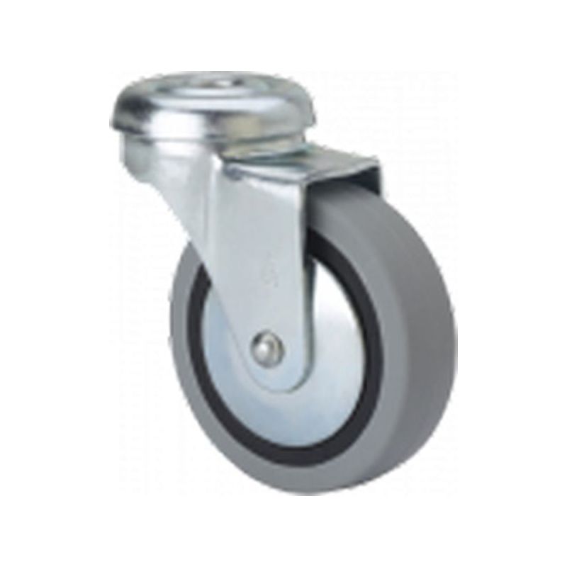 RUEDA GIR 060MM 1-0017 AG/PAS 025KG.LISO GOM N/G BD PGI ALEX