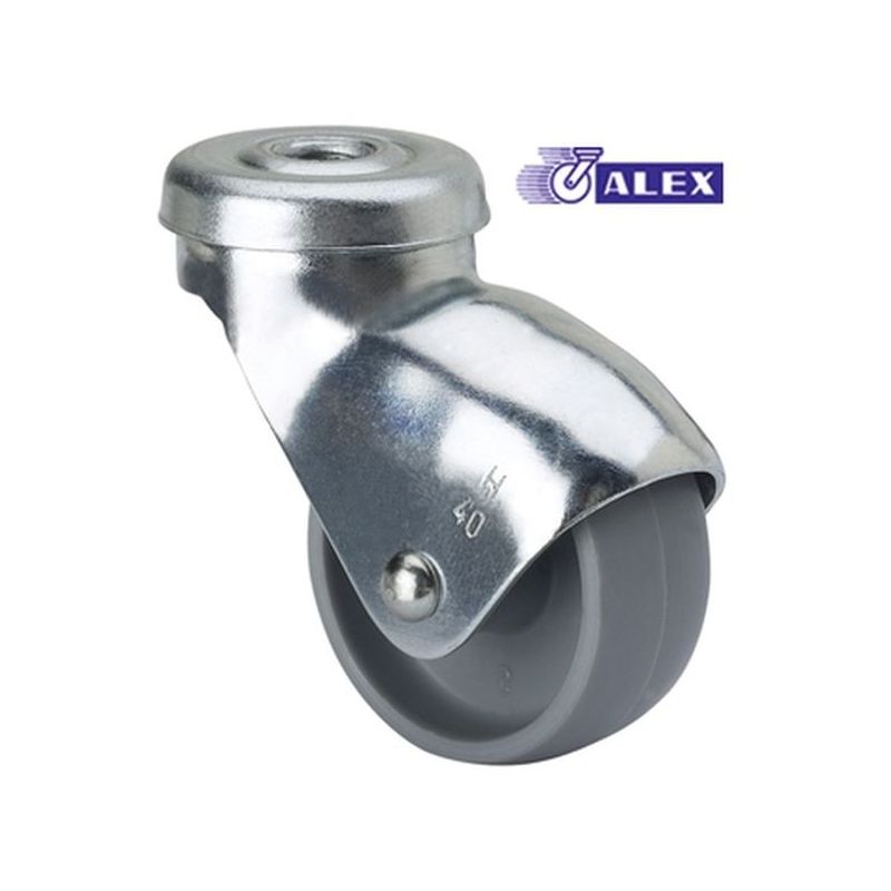 RUEDA GIR 040MM 3-0020 AG/PAS 022KG.LISO PP GR H BP ALEX
